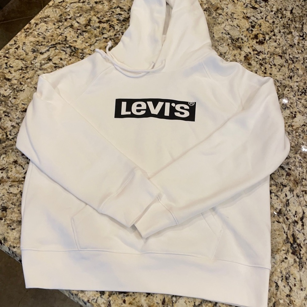 LEVI’S UNISEX LOGO HOODIE SWEATSHIRT SIZE SMALL- NEW NO TAGS